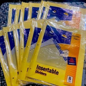 2/$20.  Avery Insertable Divider Bundle
